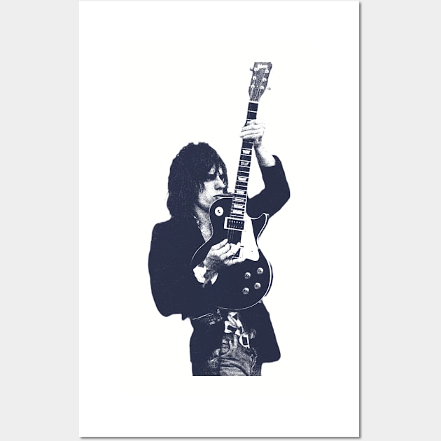 Jeff Beck Guitarist Wall Art by BackOnTop Project